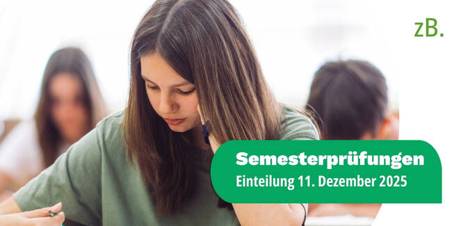 Semesterprüfungen Dezember 2025 Einteilung